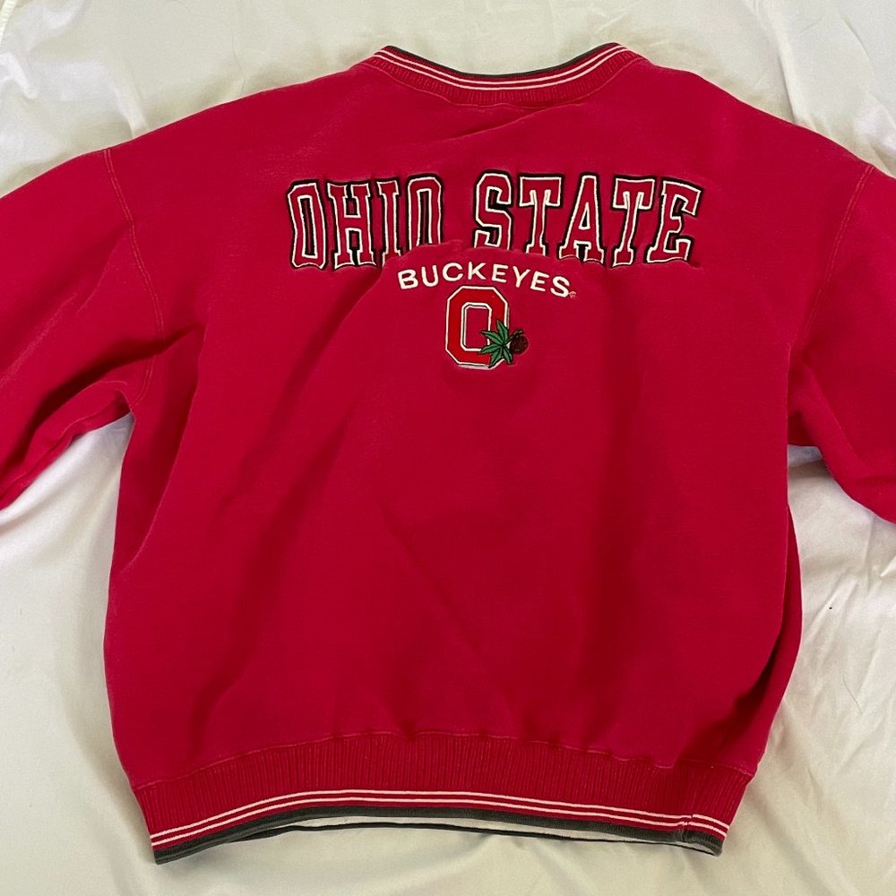 Vintage 90's Red Ohio State Crewneck Sweatshirt